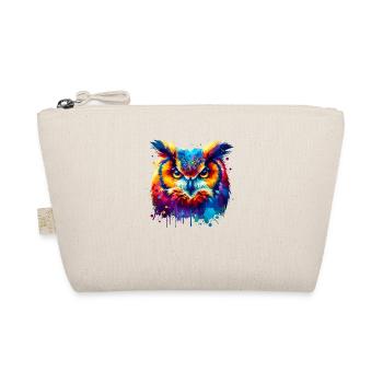 Splash Art coloré hibou oiseau hibou hiboux amant - Trousse biologique - nature - Devant