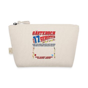 17th Birthday Girl & Boy Guestbook - Organic Pouch - nature - Front