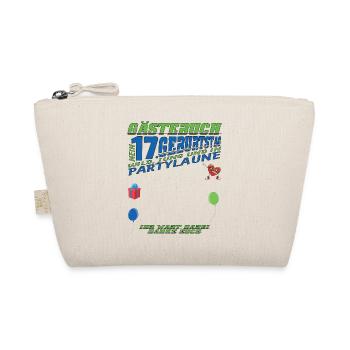 17th Birthday Girl & Boy Guestbook - Organic Pouch - nature - Front