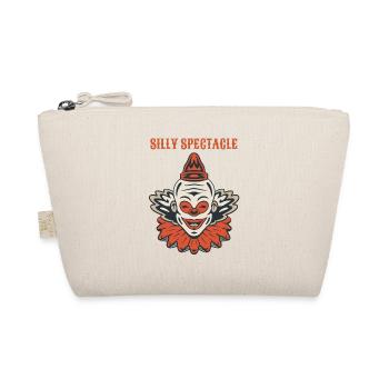 Circus Clown Funny Scary Creep Jester Spooky Joker - Organic Pouch - nature - Front