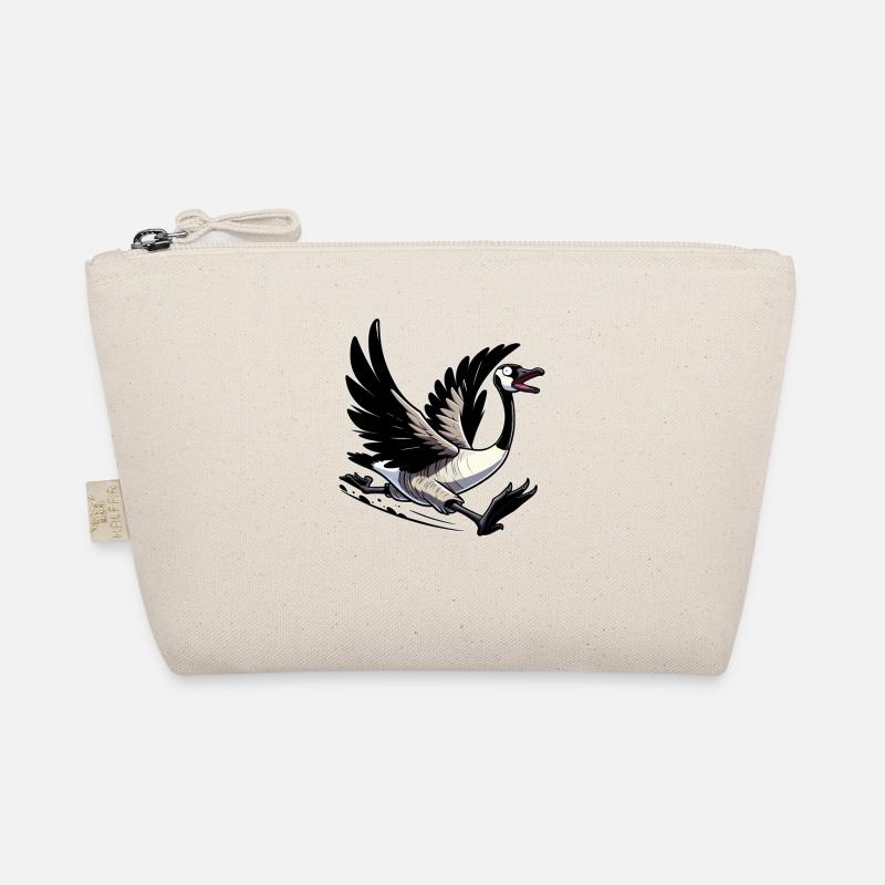 Funny Canadian Goose chasing Organic Pouch