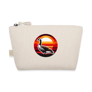 Canadian Goose Sunset Background - Organic Pouch - nature - Front