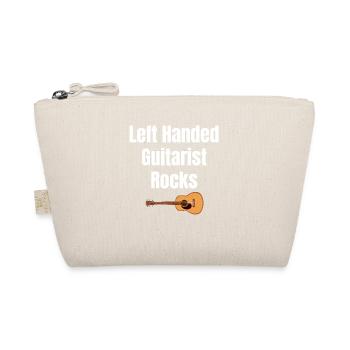 Left-handed guitarist rocks. guitar, bassist, - Organic Pouch - nature - Front