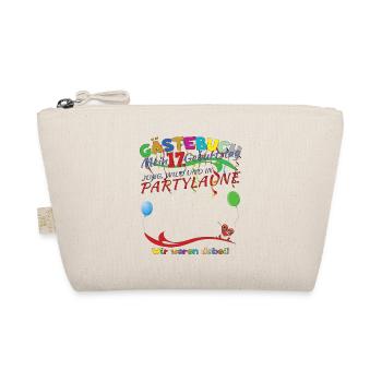 17th Birthday Girl & Boy Guestbook - Organic Pouch - nature - Front
