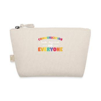 Communication Looks Different For Everyone Speech - Organic Pouch - nature - Front