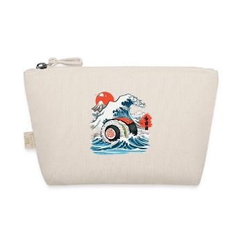 Japanische Sushi Rolle Vintage Ukiyo-E Design - Bio-Täschchen - Natur - Vorne