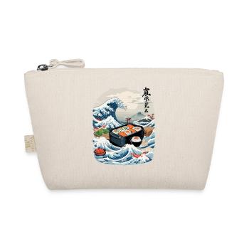 Japanese Sushi Ukiyo-E Art Aesthetic Design - Organic Pouch - nature - Front