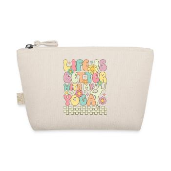 Life is Better with My Yoga - Organic Pouch - nature - Front