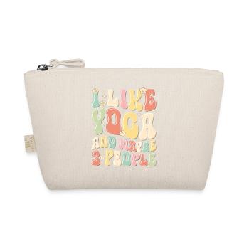 I Like Yoga and Maybe 3 People - Organic Pouch - nature - Front