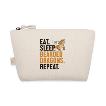 Eat Sleep Bearded Dragons Repeat Pogona Pet - Organic Pouch - nature - Front