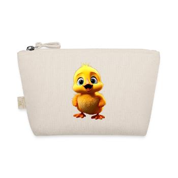 Ente Süße Baby Ente Küken Entenküken Entlein Enten - Bio-Täschchen - Natur - Vorne
