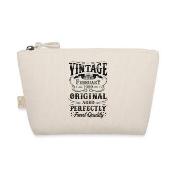 Vintage Made In 1989 Year Born February 1989 - Organic Pouch - nature - Front