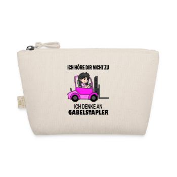 Staplerfahrerin Gabelstapler Lager Logistik Damen - Bio-Täschchen - Natur - Vorne