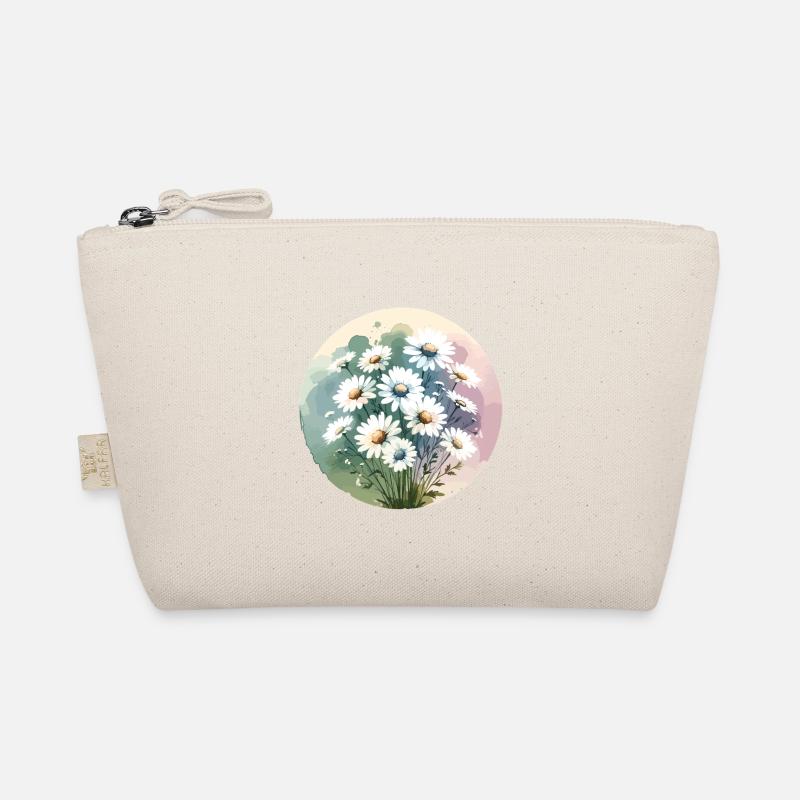 Daisies drawn Organic Pouch