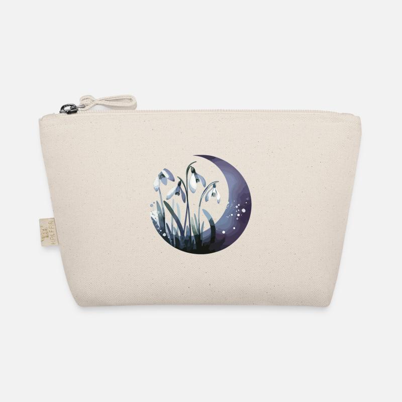 Snowdrops drawn Organic Pouch