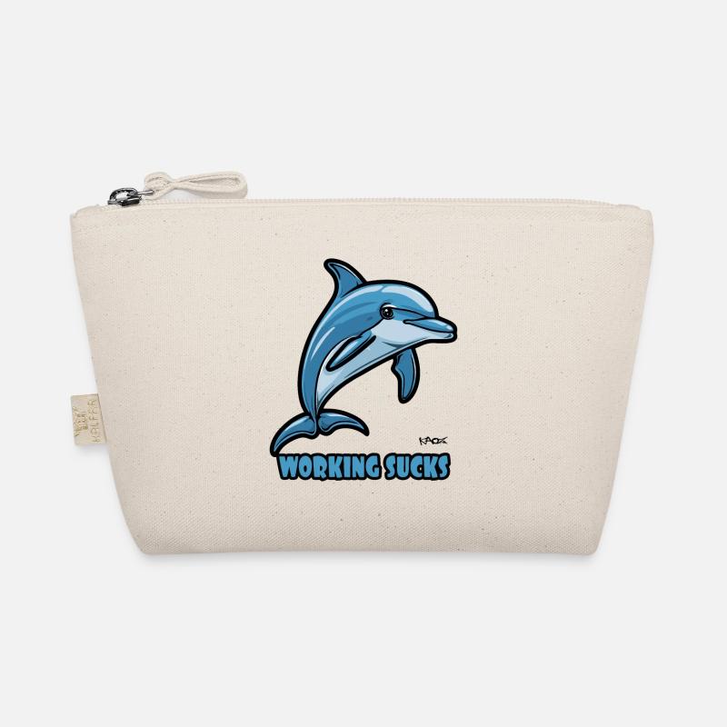 Work annoys dolphin Organic Pouch