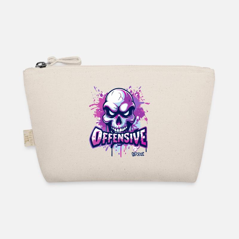 Beleidigender Totenkopf Bio-Täschchen