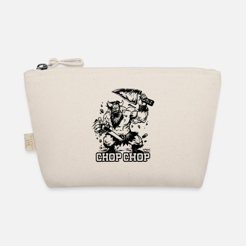 Chop Chop Barbarian Viking - Bio-Täschchen - Natur