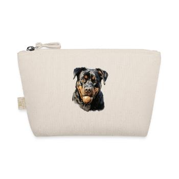 Cute Rottweiler walking outfit Rottweiler dog - Organic Pouch - nature - Front