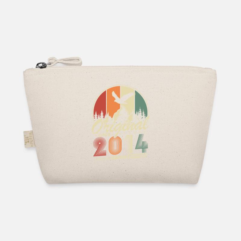 Original 2014 Jahrgang Retro Geburtstag Geschenk - Bio-Täschchen - Natur
