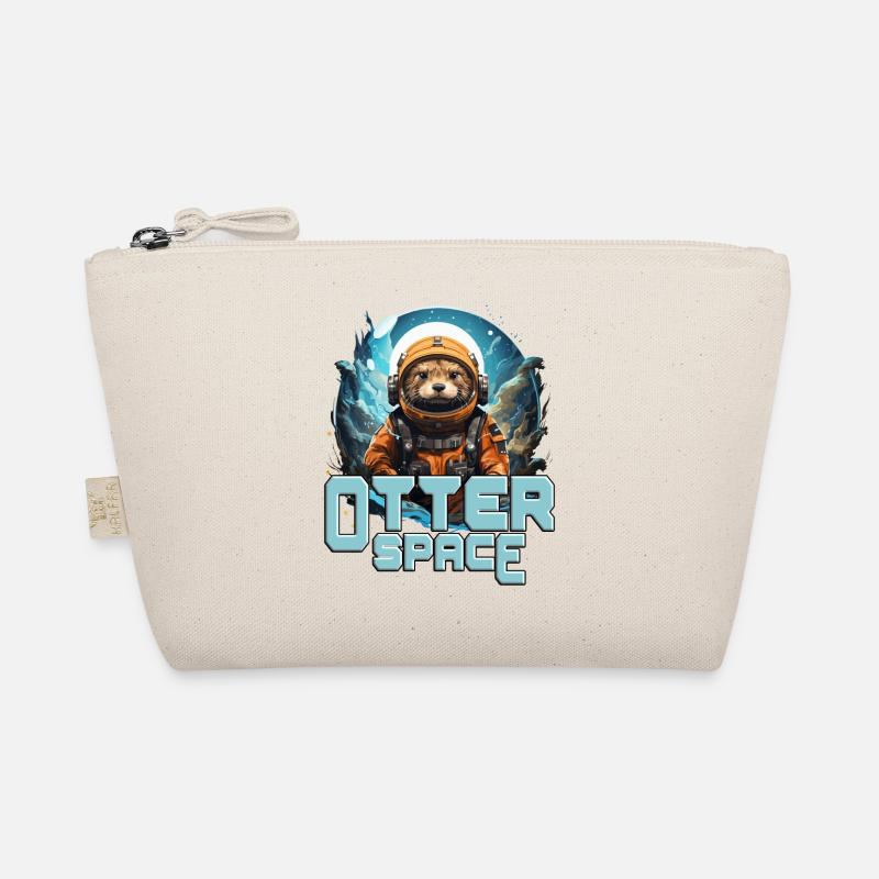 Otter Space! Funny Otter Space - Organic Pouch - nature
