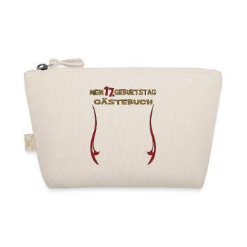 17th Birthday Girl & Boy Guestbook - Organic Pouch - nature - Front