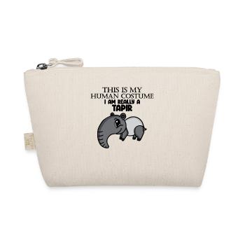tapir tapire Spruch - Bio-Täschchen - Natur - Vorne