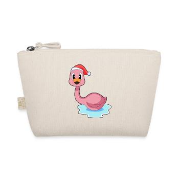 Chapeau de père Noël flamant rose - Trousse biologique - nature - Devant