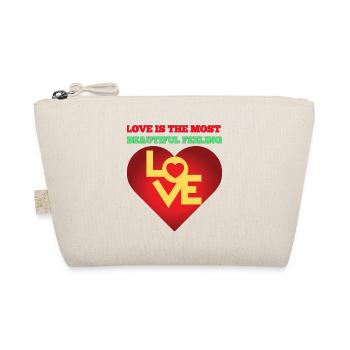 L’amour est le plus beau sentiment - Trousse biologique - nature - Devant
