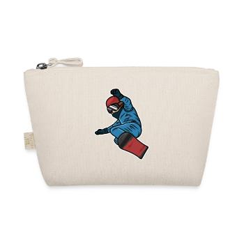 Petit snowboarder - Trousse biologique - nature - Devant