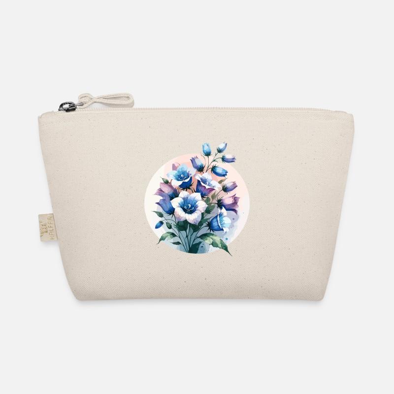 Bellflower drawn Organic Pouch