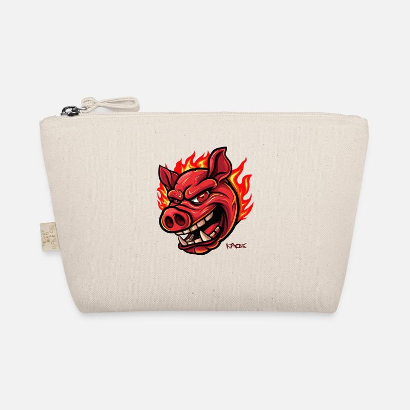 Ein Schwein wie ein brennender Komet Bio-Täschchen