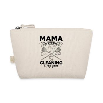 Housekeeper Mama Is My Name Cleaning Is My Game - Bio-Täschchen - Natur - Vorne