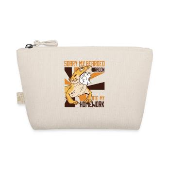 My Bearded Dragon Ate My Homework Pogona Pet - Organic Pouch - nature - Front