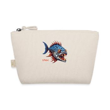 Dessin animé de poisson prédateur de chasseur - Trousse biologique - nature - Devant