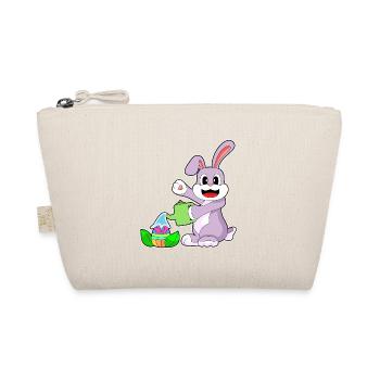 Hase Ostern Garten - Bio-Täschchen - Natur - Vorne