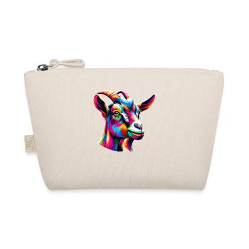 Colorful Pop Art Goats Farm Animal Goat Lover - Organic Pouch - nature - Front