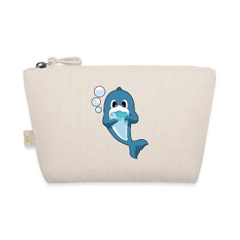 Delfin Fisch - Bio-Täschchen - Natur - Vorne