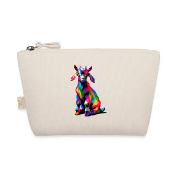 Colorful Pop Art Goats Farm Animal Goat Lover - Organic Pouch - nature - Front