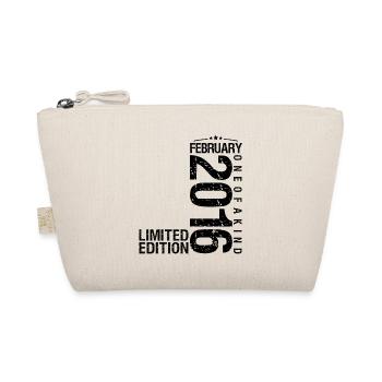 Anniversaire Février 2016 Février né en February - Trousse biologique - nature - Devant