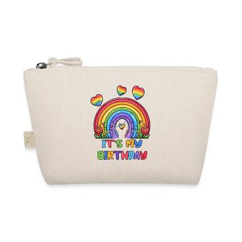 Geburtstag Frauen Teen Mädchen Geschenk Regenbogen - Bio-Täschchen - Natur - Vorne