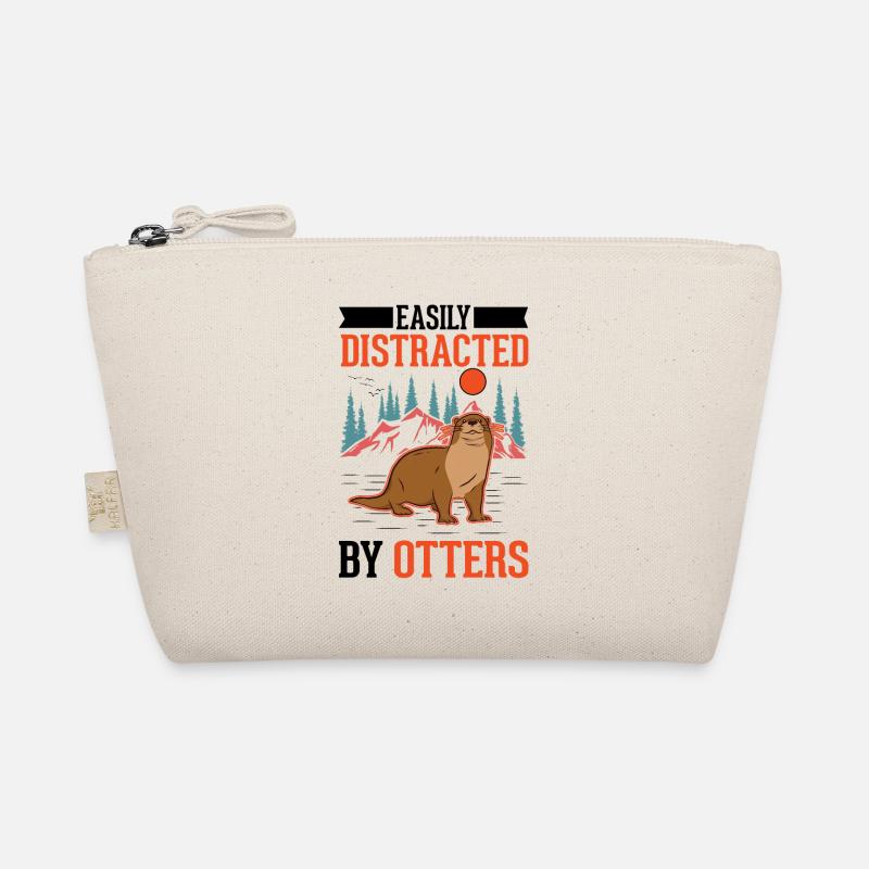 Easily distracted by Otters Fischotter Seeotter Bio-Täschchen