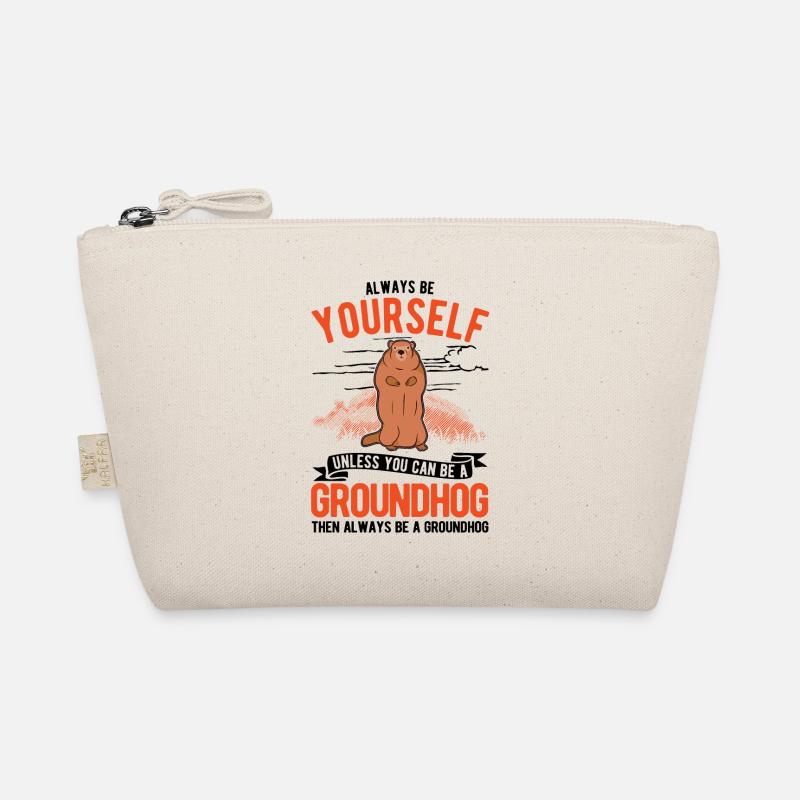 Murmeltier Groundhog Waldmurmeltier Bio-Täschchen