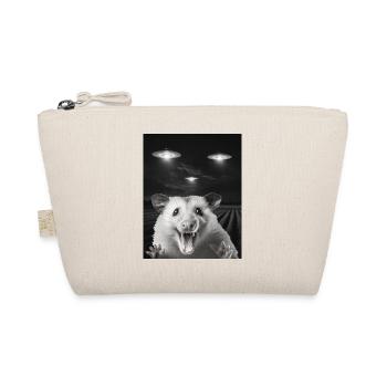 Funny possum selfie in front of UFOs Opossum UFO - Organic Pouch - nature - Front