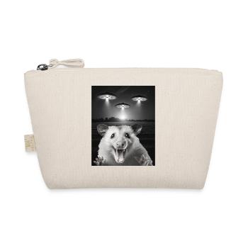 Funny possum selfie in front of UFOs Opossum UFO - Organic Pouch - nature - Front