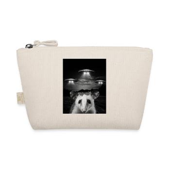 Funny possum selfie in front of UFOs Opossum UFO - Organic Pouch - nature - Front