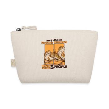 I Like Bearded Dragons And Maybe 3 People Pet - Organic Pouch - nature - Front