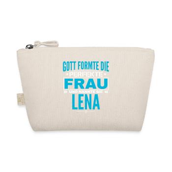 Lena Name Design - Bio-Täschchen - Natur - Vorne