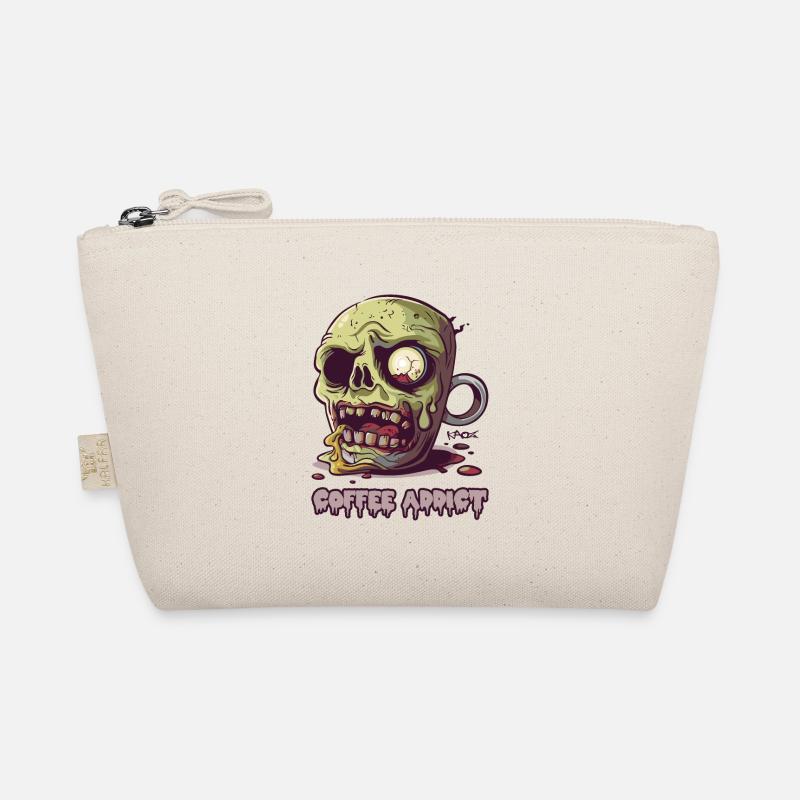 Coffee Addicted Zombie Mug Organic Pouch