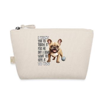 French Bulldog Dog Lover Frenchie - Organic Pouch - nature - Front